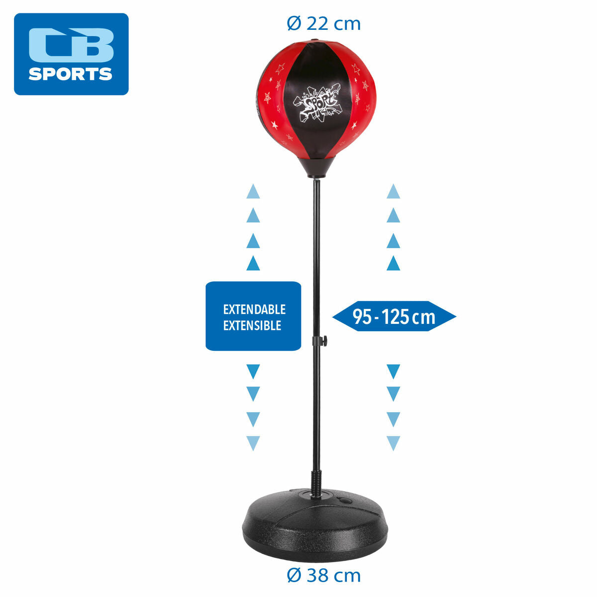 Children's Inflatable Boxing Punchbag with Stand Colorbaby-3