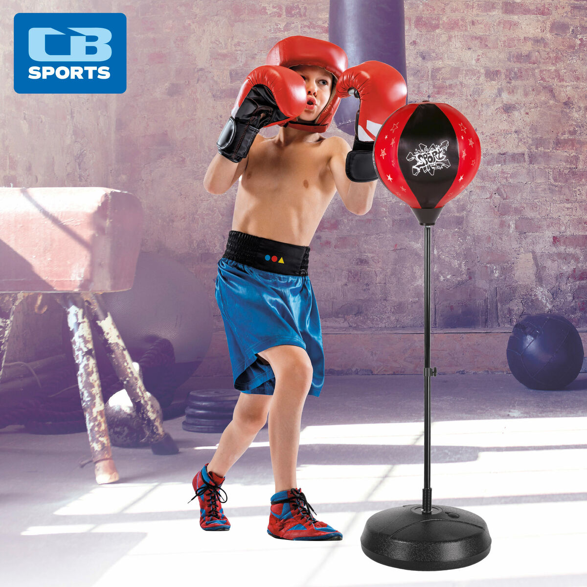 Children's Inflatable Boxing Punchbag with Stand Colorbaby-2