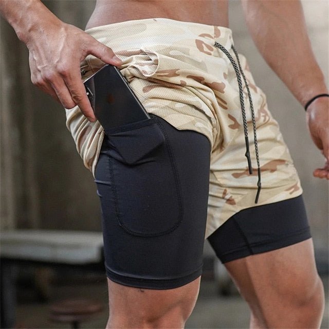 Camo Running Shorts Men 2 In 1 Double-deck Quick Dry GYM Sport Shorts Fitness Jogging Workout Shorts Men Sports Short Pants-13
