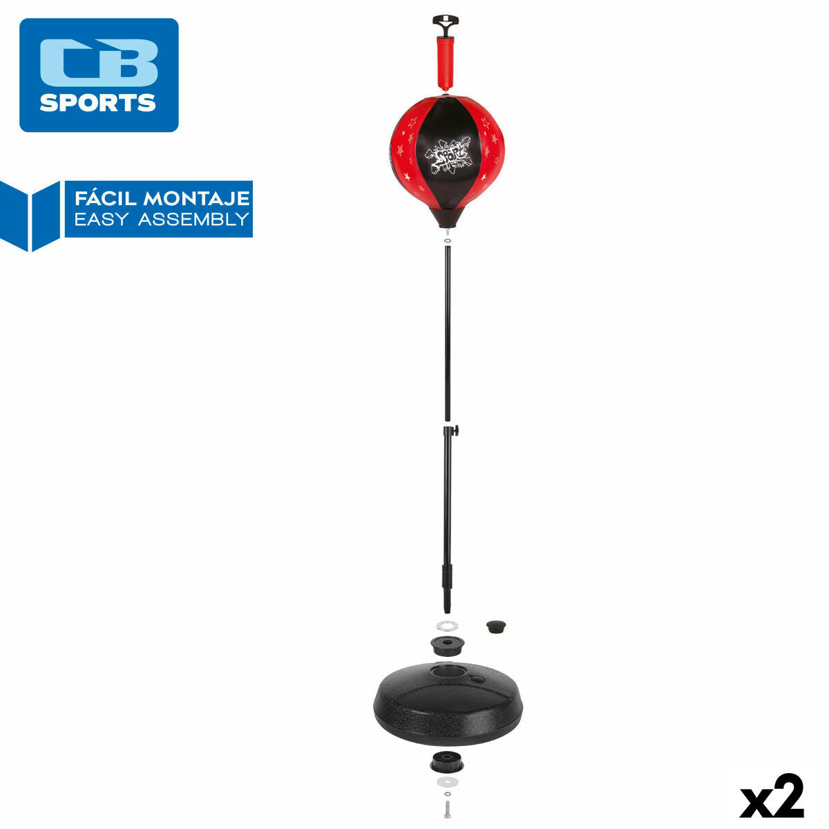 Children's Inflatable Boxing Punchbag with Stand Colorbaby-6