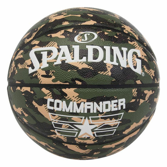 Basketball Ball Spalding Commander Camo Green Olive 7 Synthetic (Size 7)-0