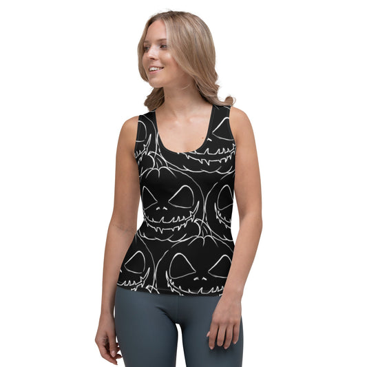Halloween Edition Women Stretchy Tank for Workout, Gym, Yoga-0