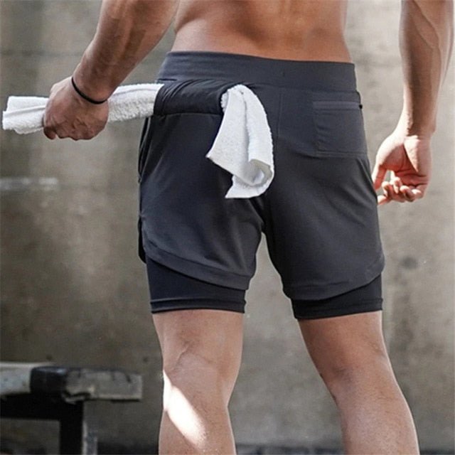 Camo Running Shorts Men 2 In 1 Double-deck Quick Dry GYM Sport Shorts Fitness Jogging Workout Shorts Men Sports Short Pants-9