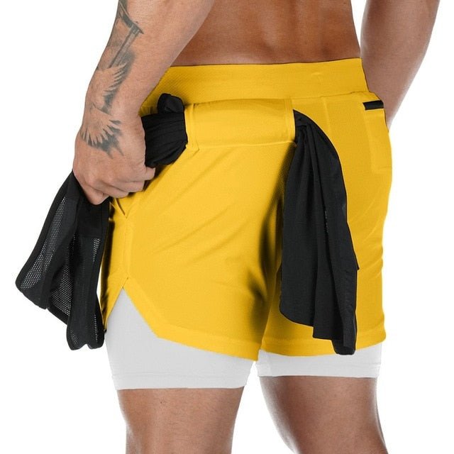 Camo Running Shorts Men 2 In 1 Double-deck Quick Dry GYM Sport Shorts Fitness Jogging Workout Shorts Men Sports Short Pants-6